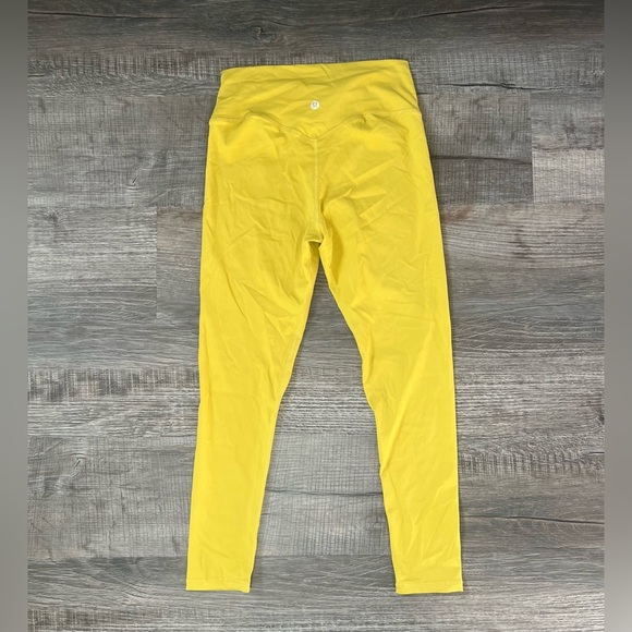 Lululemon Align High-Rise Crop 23" Soleil 8 Yellow Neon Gym Yoga Athletic - Picture 6 of 9